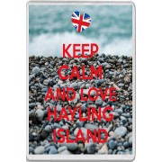 Keep Calm and Love Hayling Island - Jumbo Fridge Magnet