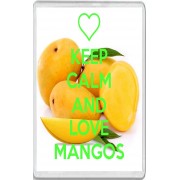 Keep Calm and Love Mangos - Jumbo Fridge Magnet