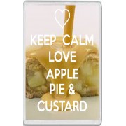 Keep Calm Love Apple Pie & Custard - Jumbo Fridge Magnet