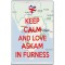 Keep Calm and Love Askam in Furness - Jumbo Fridge Magnet