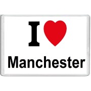 I Love (heart) Manchester - Jumbo Fridge Magnet