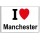 I Love (heart) Manchester - Jumbo Fridge Magnet