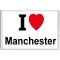 I Love (heart) Manchester - Jumbo Fridge Magnet