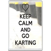 Keep Calm and Go Karting - Jumbo Fridge Magnet