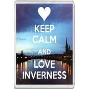 Keep Calm and Love Inverness - Jumbo Fridge Magnet