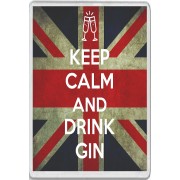 Keep Calm and Drink Gin - Jumbo Fridge Magnet