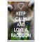 Keep Calm and Love a Raccoon - Jumbo Fridge Magnet