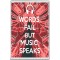Words Fail but Music Speaks - Jumbo Fridge Magnet
