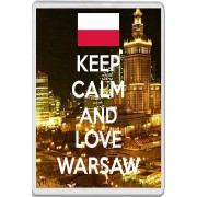 Keep Calm and Love Warsaw - Jumbo Fridge Magnet