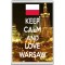 Keep Calm and Love Warsaw - Jumbo Fridge Magnet