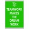 Teamwork Makes the Dream Work - Jumbo Fridge Magnet