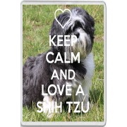 Keep Calm and Love a Shih Tzu - Jumbo Fridge Magnet