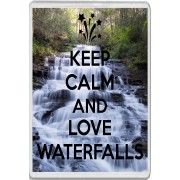 Keep Calm and Love Waterfalls - Jumbo Fridge Magnet