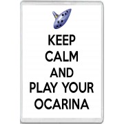 Keep Calm and Play Your Ocarina - Jumbo Fridge Magnet