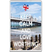 Keep Calm and Love Worthing - Jumbo Fridge Magnet