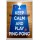 Keep Calm and Play Ping-Pong - Jumbo Fridge Magnet