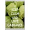 Keep Calm and Love Cabbages - Jumbo Fridge Magnet