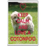 Keep Calm and Love a Cottonpoo - Jumbo Fridge Magnet