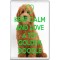 Keep Calm and Love a Toy Golden Doodle - Jumbo Fridge Magnet