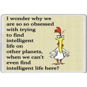 I wonder why we are so so obsessed with trying to find intelligent life on other planets, when we can't even find intelligent life here?