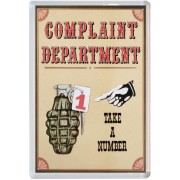 Complaint Department  Take a Number
