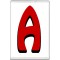 Red letter A