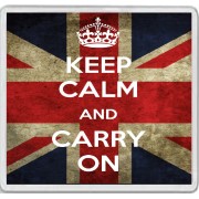 Keep Calm and Carry On - Large Coaster