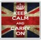 Keep Calm and Carry On - Large Coaster