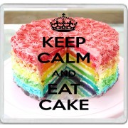 Keep Calm and Eat Cake - Large Coaster