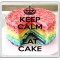 Keep Calm and Eat Cake - Large Coaster