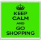 Keep Calm and Go Shopping - Large Coaster