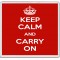 Keep Calm and Carry On - Large Coaster