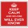 Keep Calm and No-one will Ever Know - Large Coaster