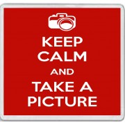 Keep Calm and Take a Picture - Large Coaster