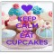 Keep Calm and Eat Cupcakes - Large Coaster