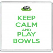 Keep Calm and Play Bowls - Large Coaster
