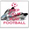 Keep Calm and Play Football - Large Coaster