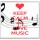 Keep Calm and Love Music - Large Coaster