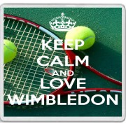 Keep Calm and Love Wimbledon - Large Coaster