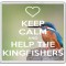 Keep Calm and Help the Kingfishers - Large Coaster