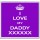 I Love My Daddy XXXXXX - Large Coaster
