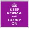 Keep Korma and Curry On - Large Coaster