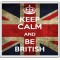 Keep Calm and Be British - Large Coaster