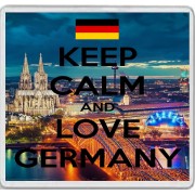 Keep Calm and Love Germany - Large Coaster