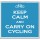 Keep Calm and Carry On Cycling - Large Coaster