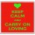 Keep Calm and Carry On Loving - Large Coaster