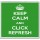 Keep Calm and Click Refresh - Large Coaster