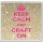 Keep Calm and Craft On - Large Coaster