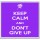 Keep Calm and Don't Give Up - Large Coaster