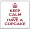 Keep Calm and Have a Cupcake - Large Coaster